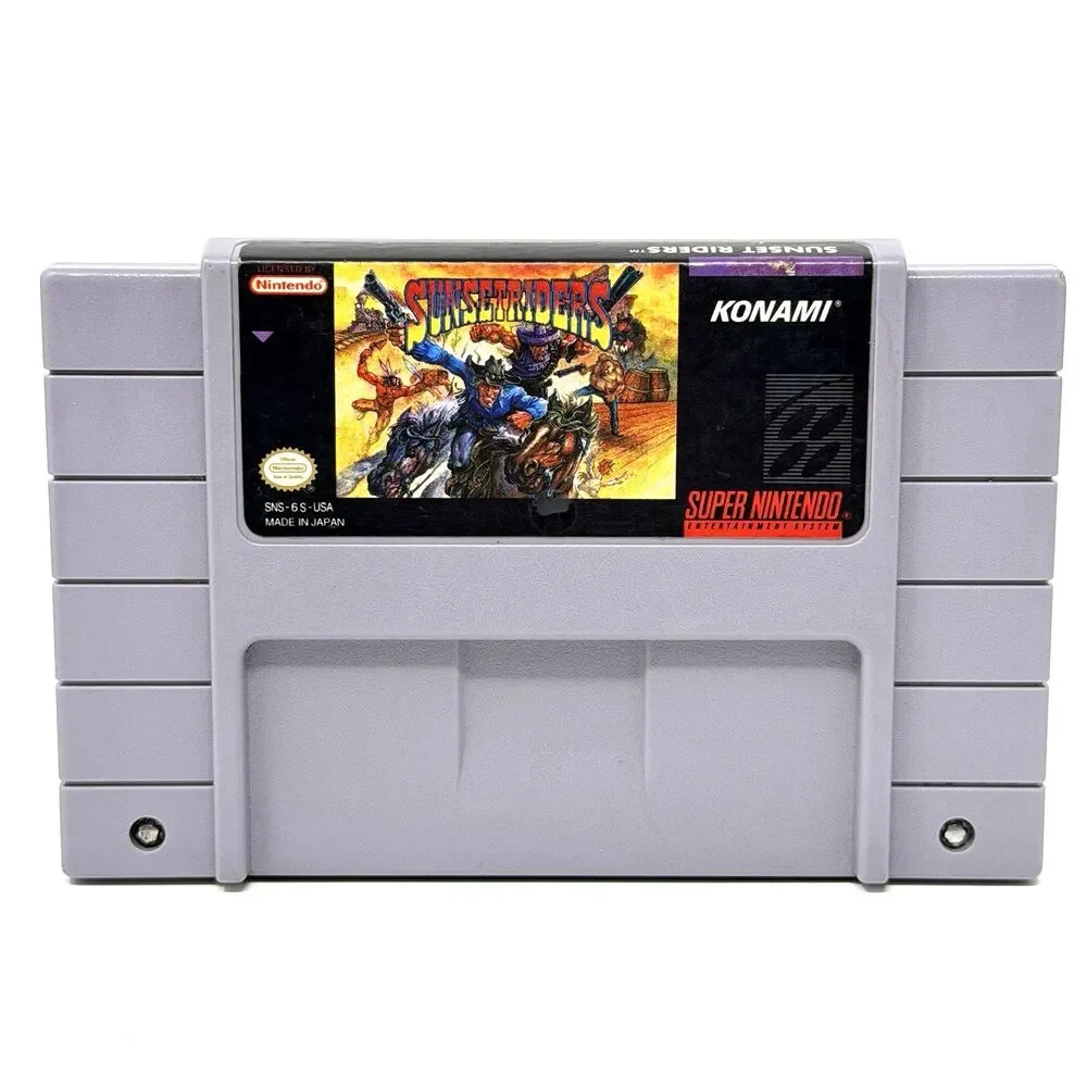 Sunset Riders Super Nintendo SNES 1993 Konami Cartridge Only Tested Authentic